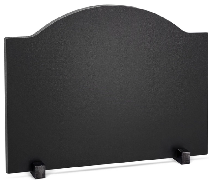 26" Fireplace Back Plates - Iron Fireback with Feet, Fireplace Wall Protection Heat Reflect Panel