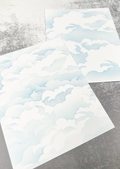 Abstract Clouds Stencil