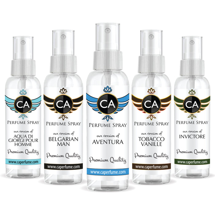 CA Perfume All Time Classic Perfume Sprayer Men Set - 2 Fl Oz/60 ml Eau de Parfum 50ml spray
