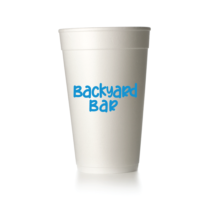 Backyard Bar party cups for City Pride parties