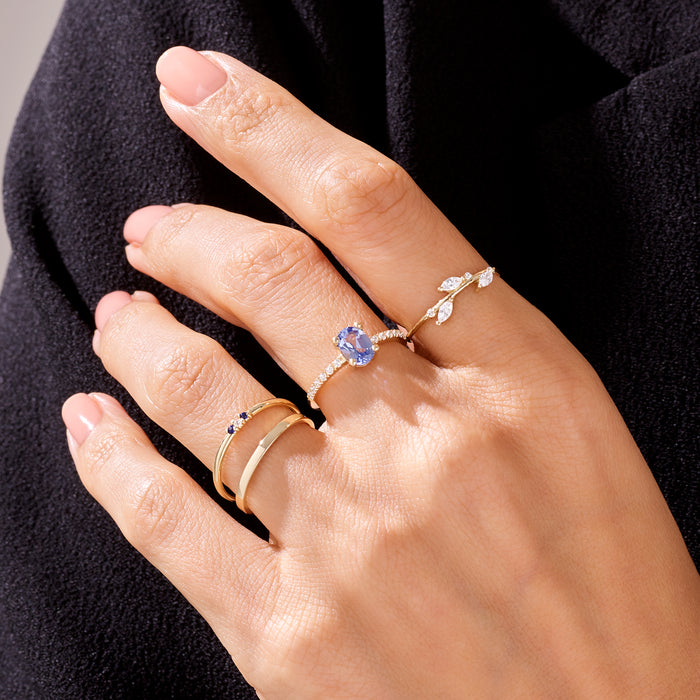 Women's Basic Stackable Band Ring in 14k Gold