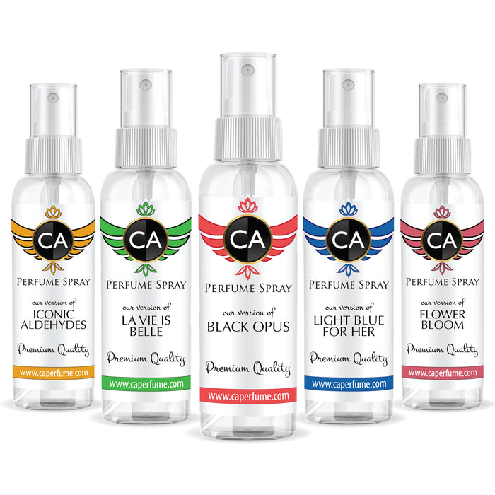 CA Perfume Best Seller Perfume Sprayer Women Set - 2 Fl Oz/60 ml Eau de Parfum 50ml spray