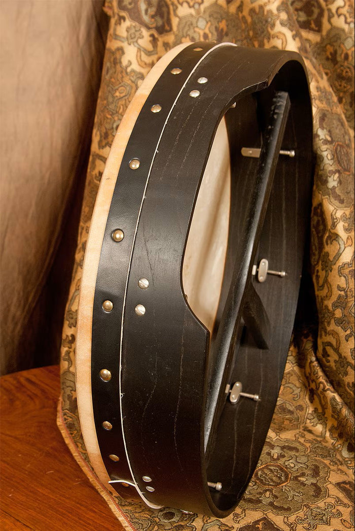 Bodhran, 18" x 4" Roosebeck Tuneable Mulberry with T-Bar, Black