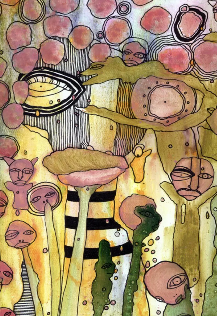 "Bugged Out" Fine Art Print on paper — detail view