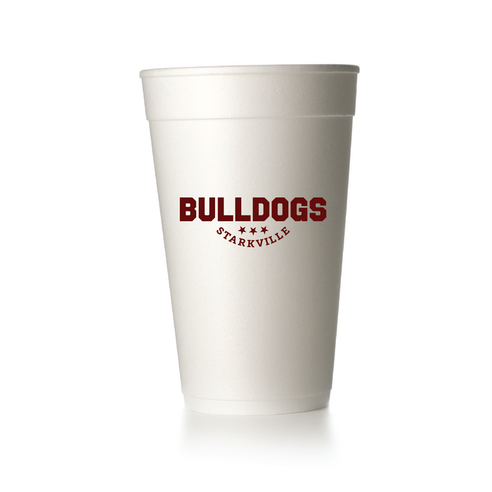 Bulldogs party cups for Mississippi State tailgates