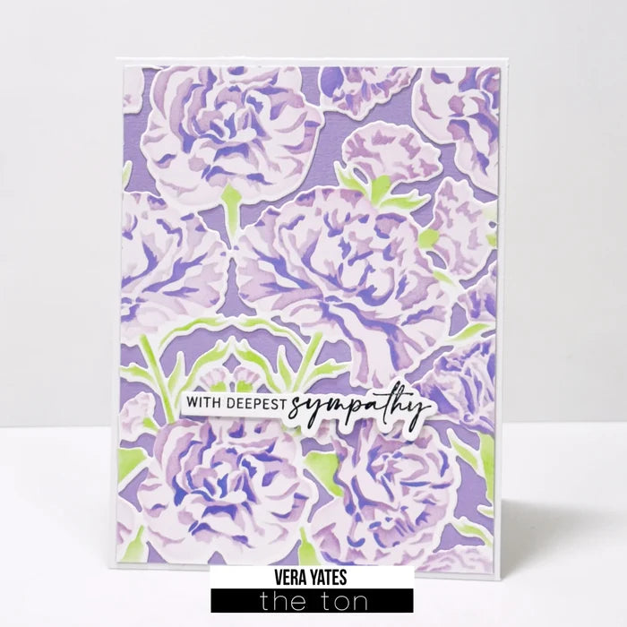 Carnation Damask Layering Stencils