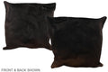 Chocolate Cowhide Pillow #A37581