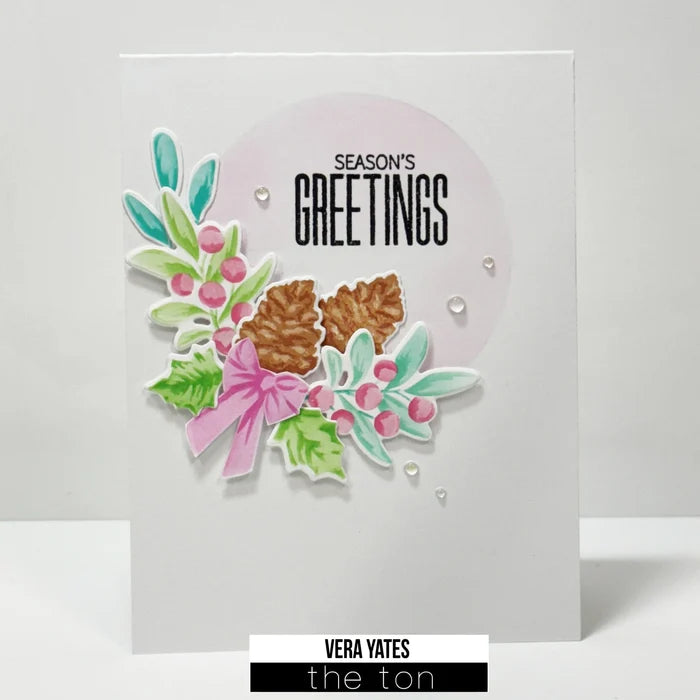 Christmas Bows Layering Stencils