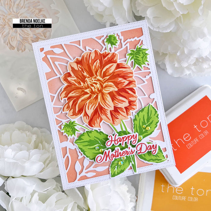Climbing Dahlias Layering Stencils