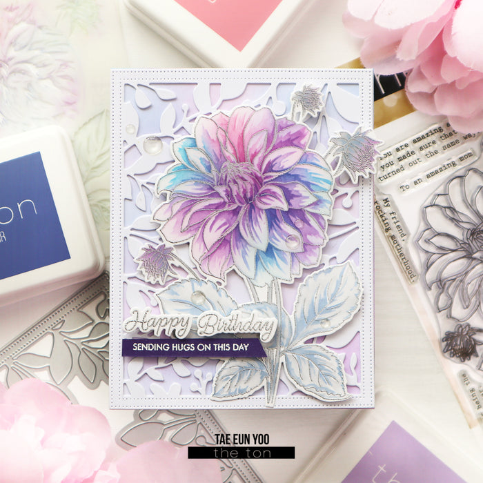 Climbing Dahlias Layering Stencils