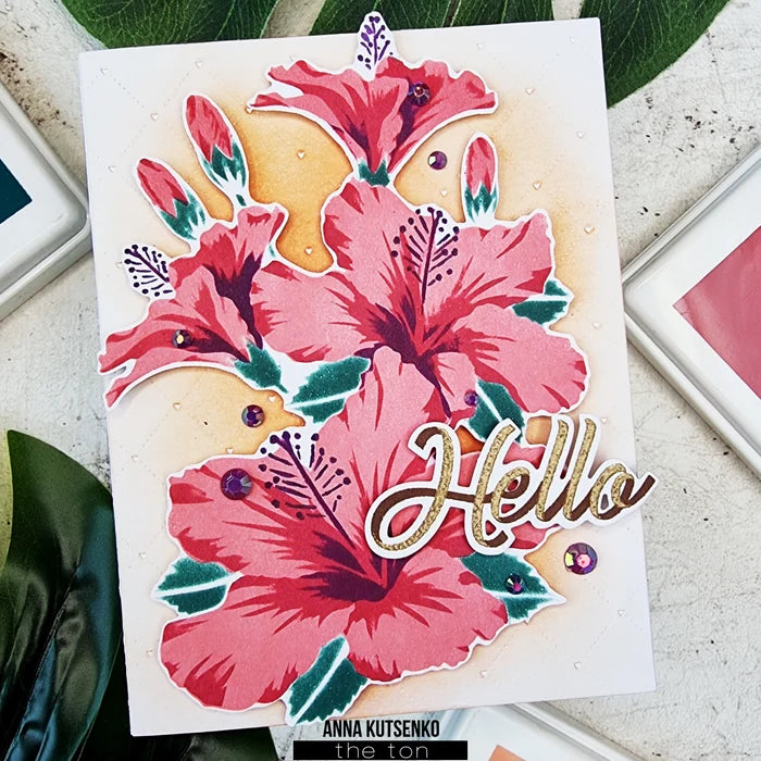 Climbing Hibiscus Layering Stencils