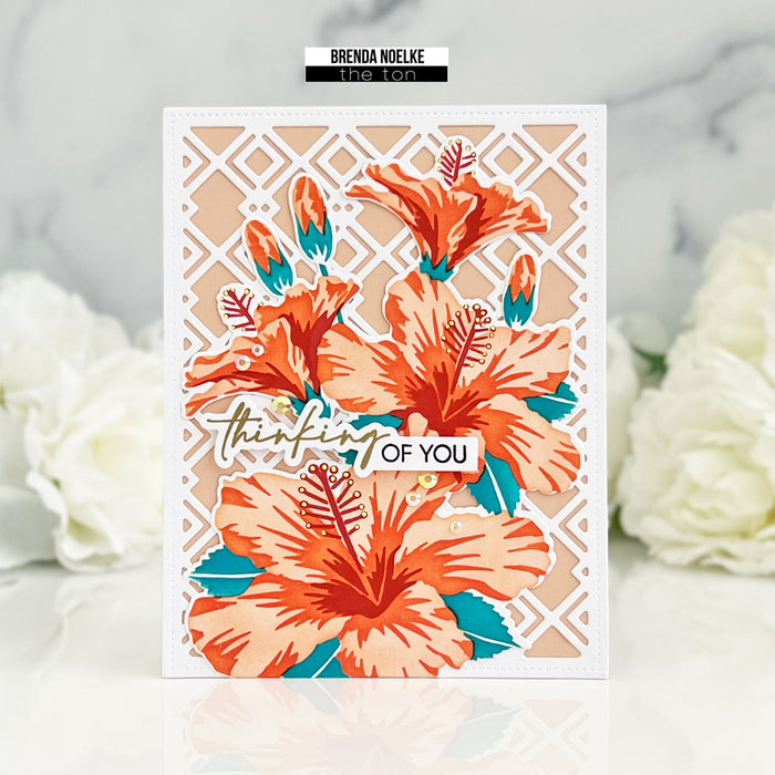Climbing Hibiscus Layering Stencils
