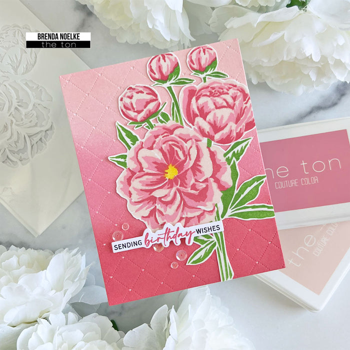 Climbing Peonies Layering Stencils