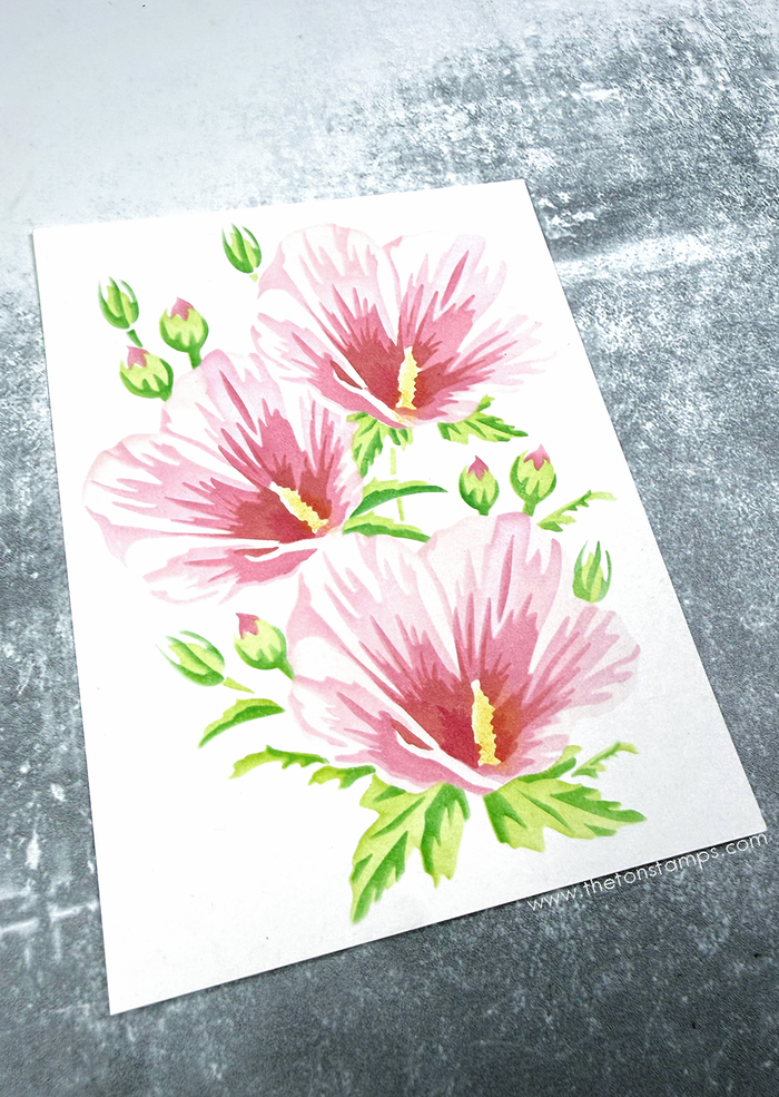 Climbing Rose of Sharon Layering Stencils