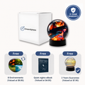 DreamSphere calming bedtime projector with included environments and extras