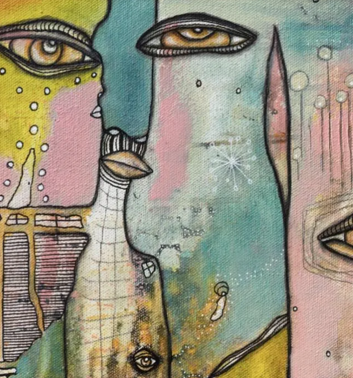 "Dreamtime Door" Fine Art Print on paper — detail view