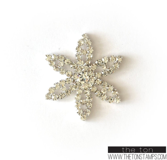Floral Embellishment 2 Silver