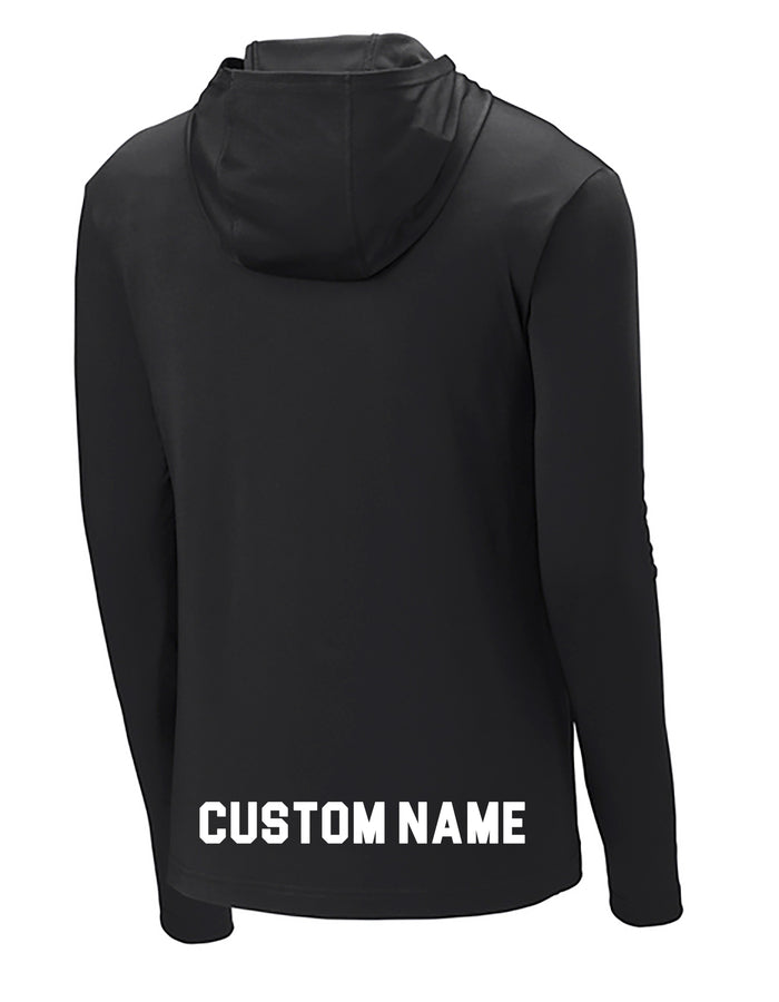 FLORAL PARK WOMENS LACROSSE Long Sleeve hooded Shooter Tee