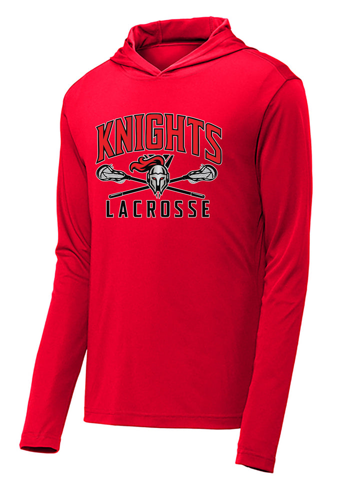 FLORAL PARK WOMENS LACROSSE Long Sleeve hooded Shooter Tee