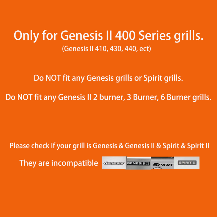 Heat Deflector + Warming Rack for Weber Genesis II, II LX 4 Burner Grills, E410, E435, S410, E440, S440 Gas Grills