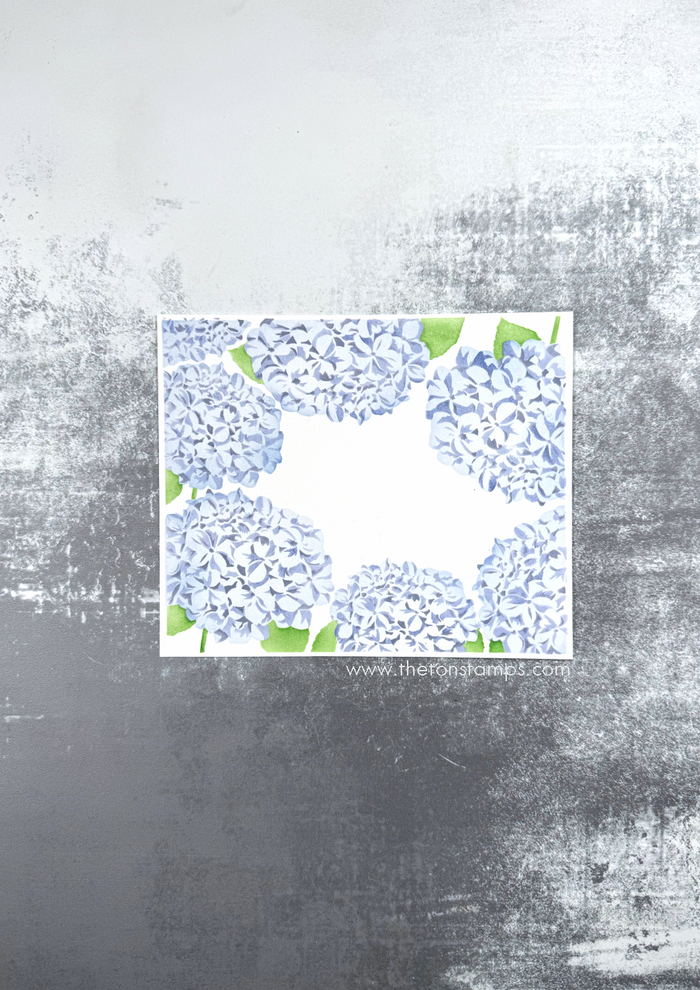Hydrangea Border Layering Stencils