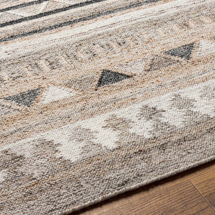 Jade Modern Tribal Design Ivory And Gray Hand Woven Rug - The Rug Decor