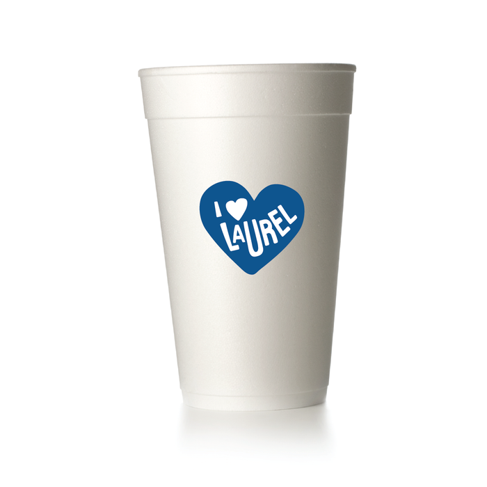 Laurel - City Heart party cups for Mississippi parties
