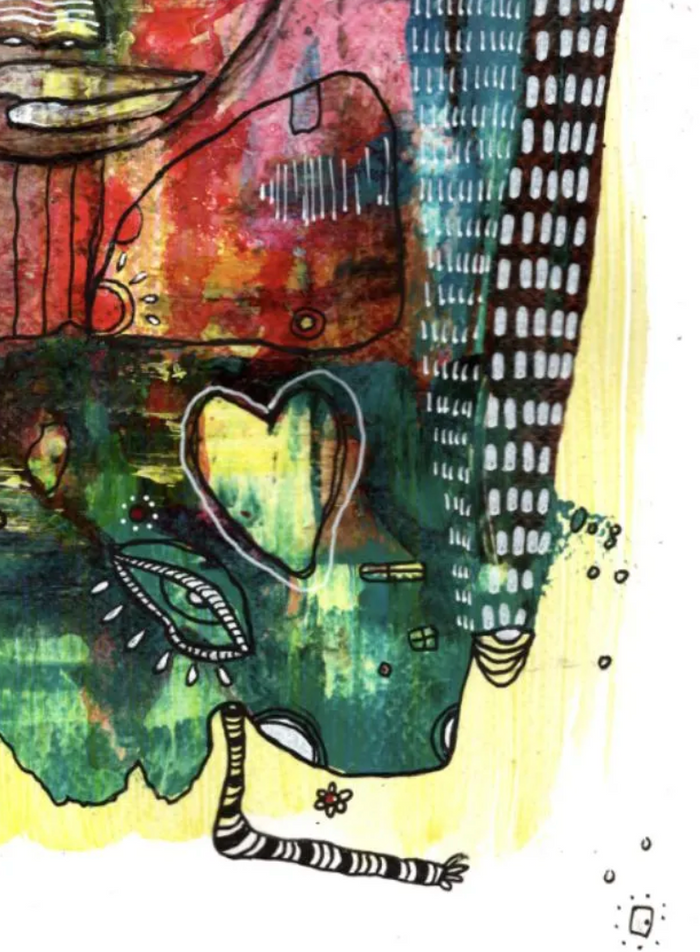 "Lets Fly" Fine Art Print on paper — close-up
