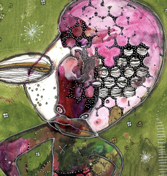 "Lift Yourself" Fine Art Print on paper — detail view
