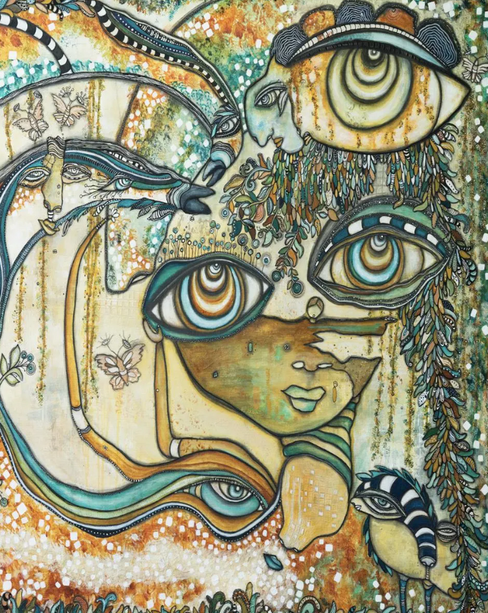 "Love Bird Garden" Fine Art Print on paper — C. Cambrea, Sincerely Joy