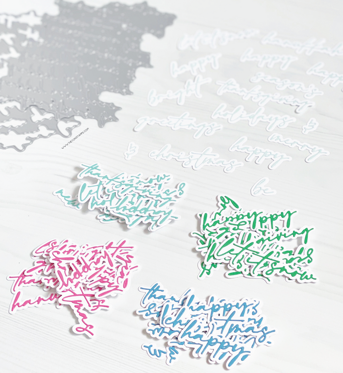 Many Sentiments (Holiday) Coverplate Dies