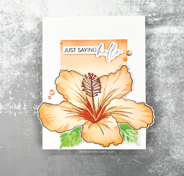 Mid-Hibiscus Layering Stencils