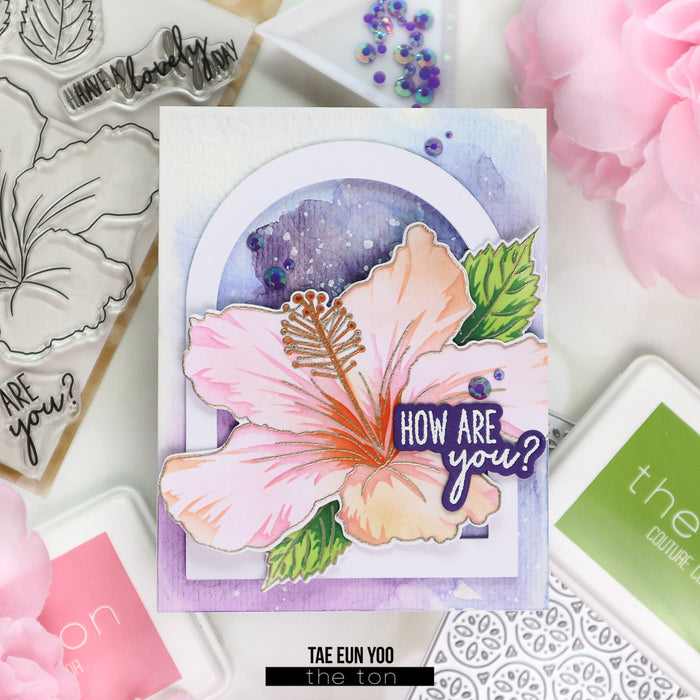 Mid-Hibiscus Layering Stencils