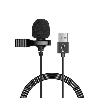Mini Lavalier Metal Clip Lapel Condenser Microphone