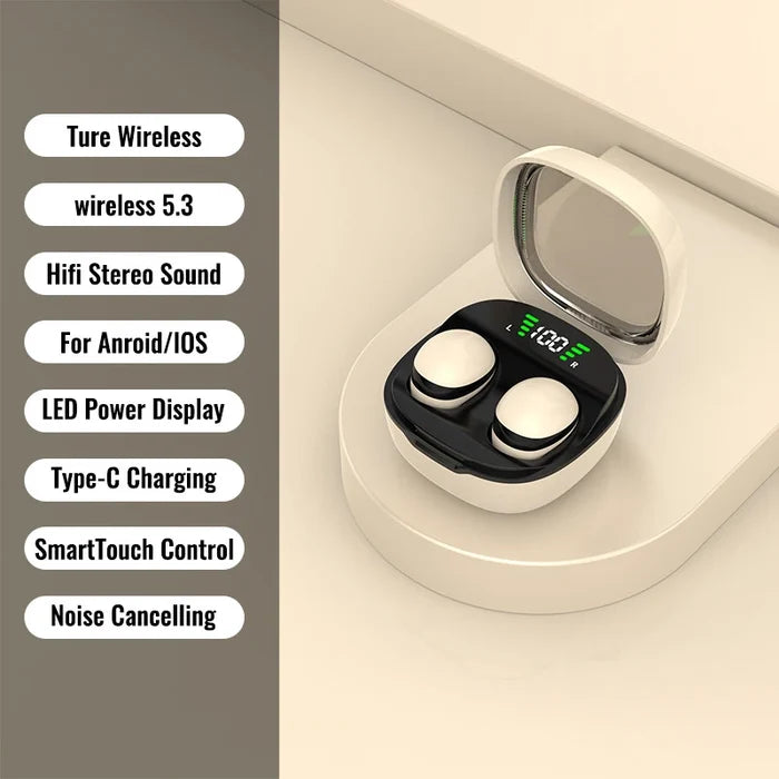 MINI13-5.3 Invisible Wireless Bluetooth Earbuds HiFi Bass