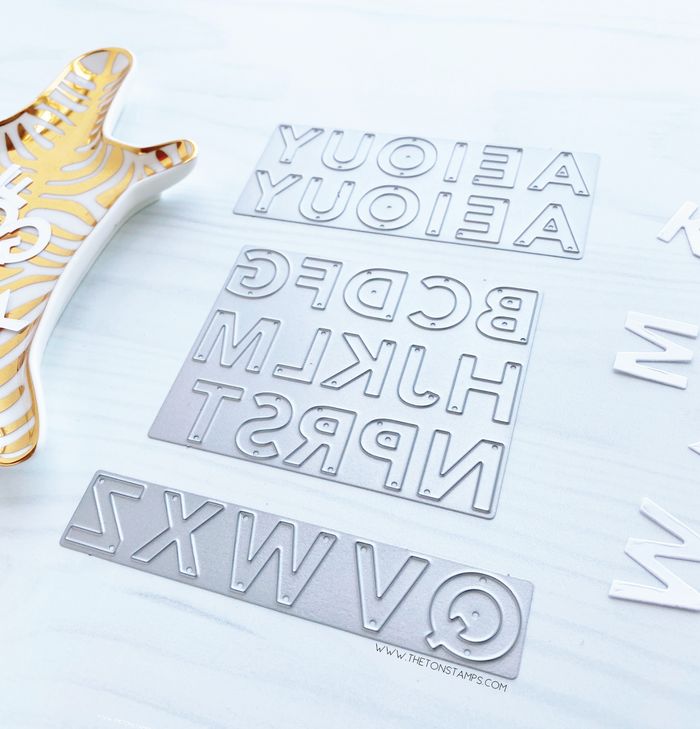 Modern Alphas Coverplate Dies - UPDATED DESIGN