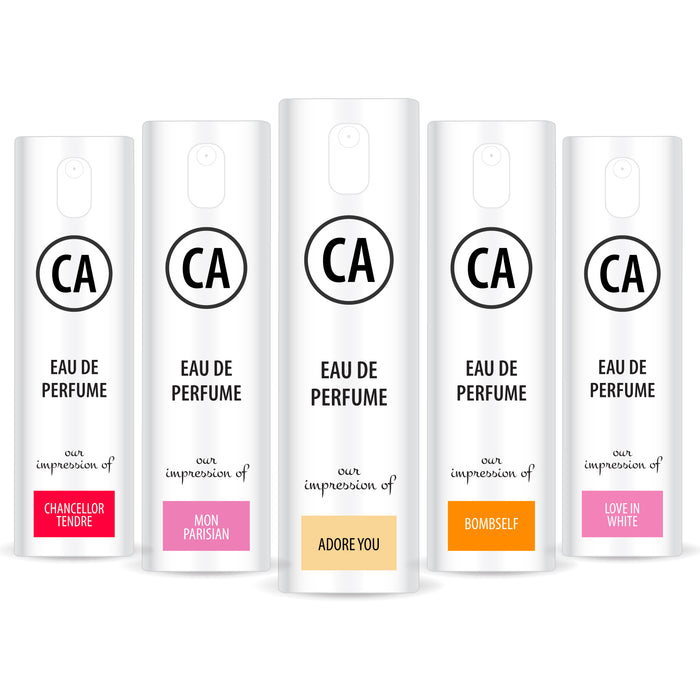 CA Perfume Most Attractive Perfume Sprayer Women Set - 0,3 Fl Oz/10 ml Eau de Parfum 50ml spray