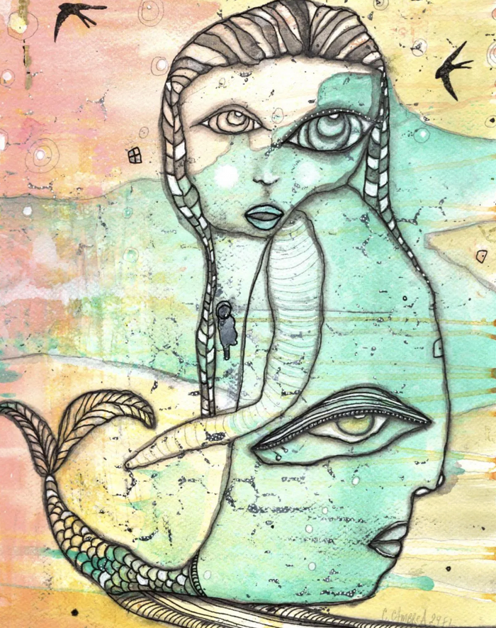 "Mother of the Sea" Fine Art Print on paper — C. Cambrea, Sincerely Joy