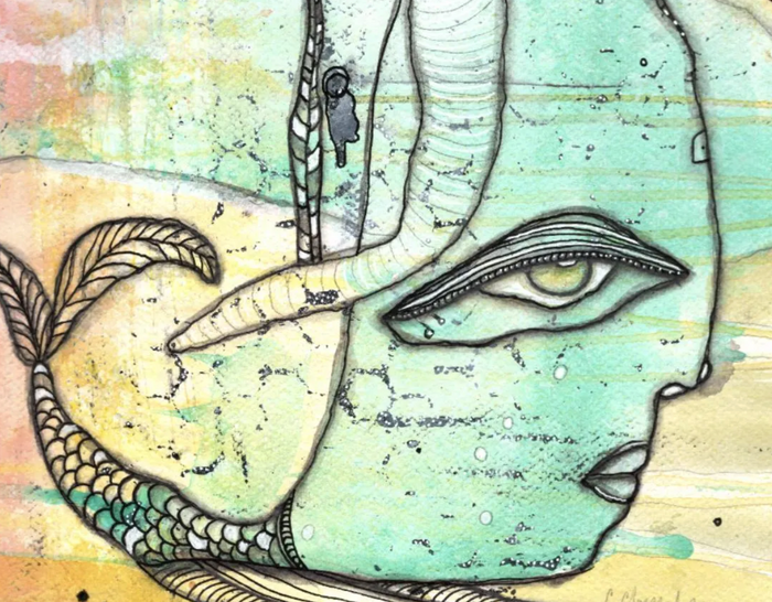 "Mother of the Sea" Fine Art Print on paper — alternate angle