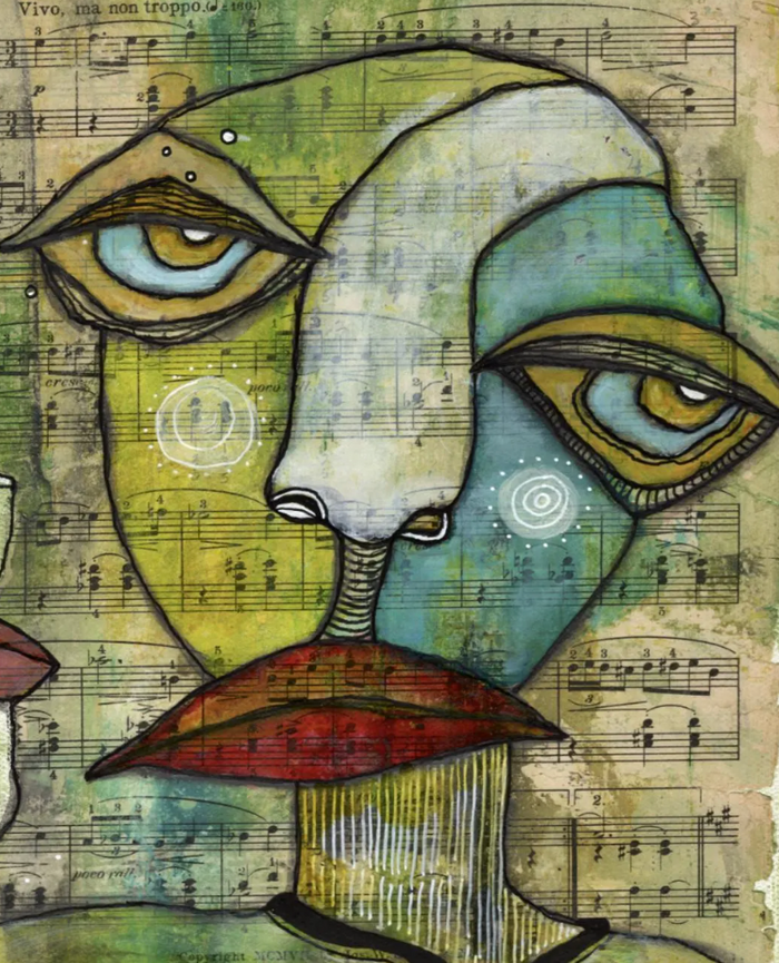 "Mr. Mazurka" Fine Art Print on paper — detail view