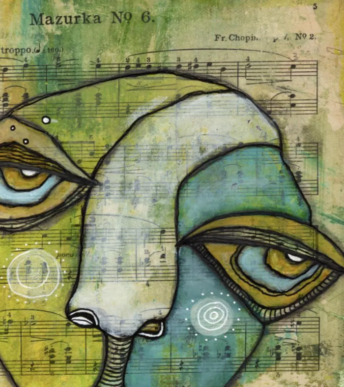 "Mr. Mazurka" Fine Art Print on paper — alternate angle