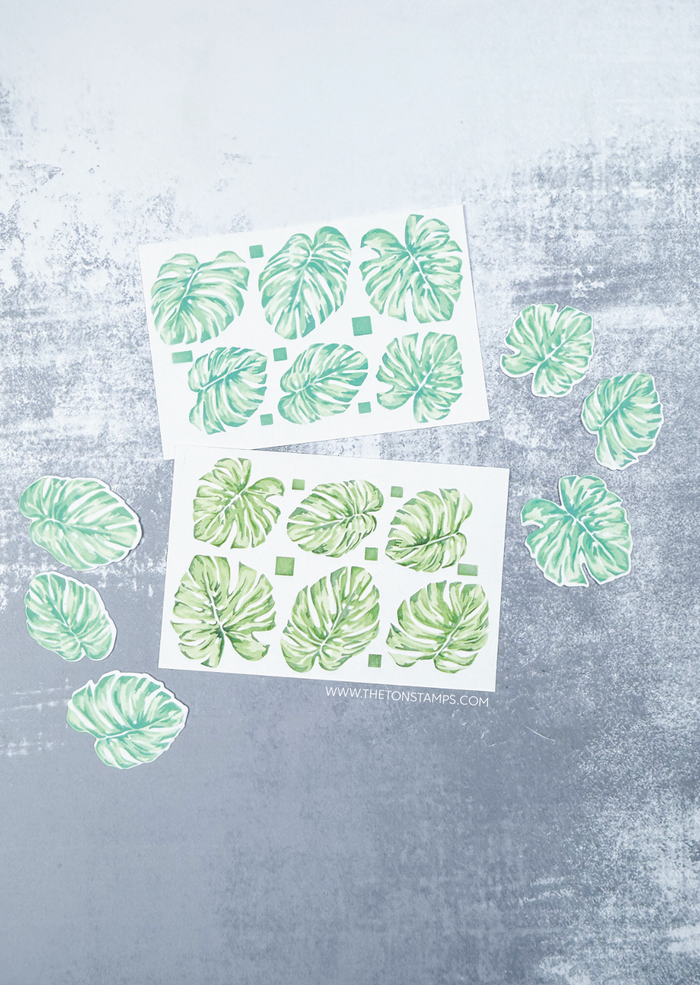 Multi Monsteras Layering Stencils
