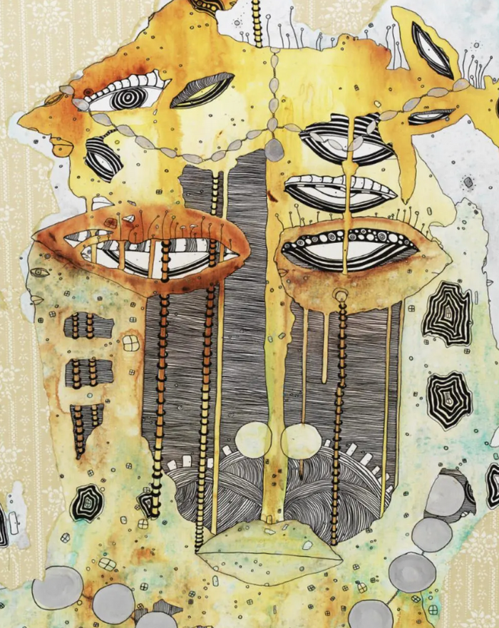 "Obatala" Fine Art Print on paper — close-up