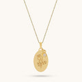 Oval Rose Necklace in 24K Gold Vermeil