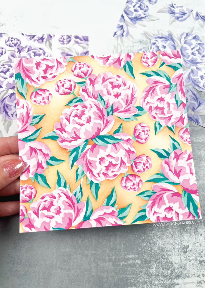 Palatial Peonies Layering Stencils