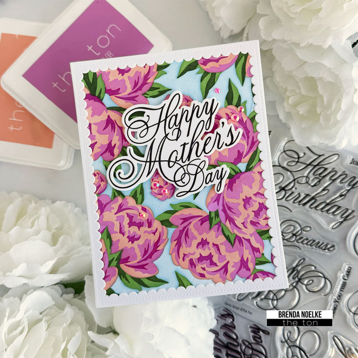 Palatial Peonies Layering Stencils