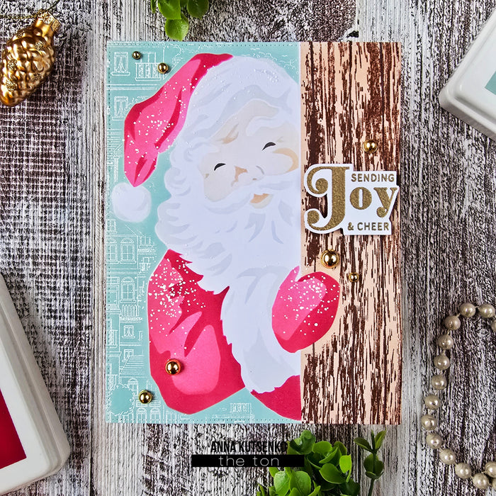 Peeking Santa Layering Stencils