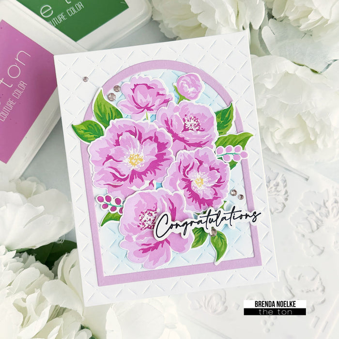 Peony Memories Layering Stencils