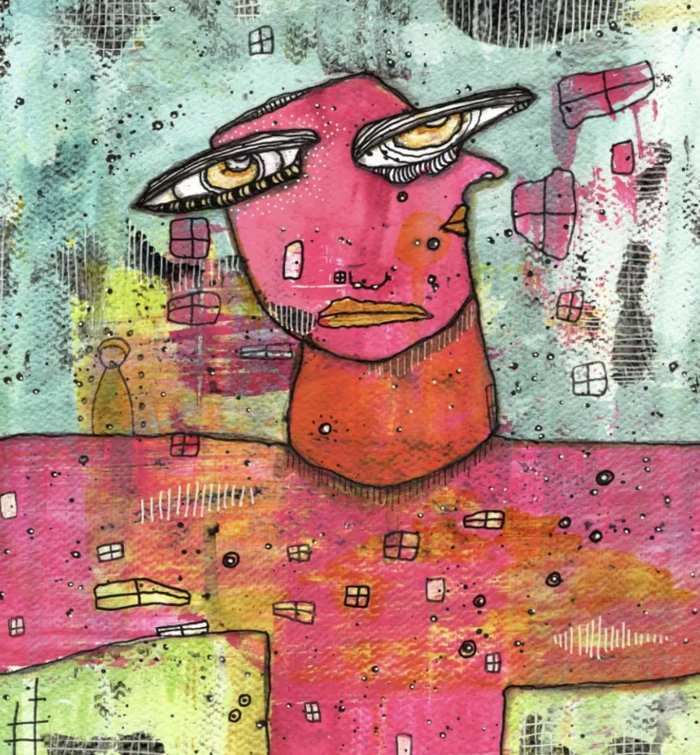 "Pinky" Fine Art Print on paper — detail view