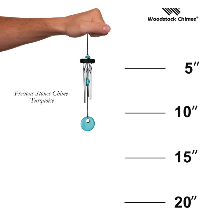 Precious Stones Chime - Turquoise - by Woodstock Chimes